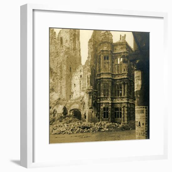 Hôtel de Ville, Arras, northern France, c1914-c1918-Unknown-Framed Photographic Print