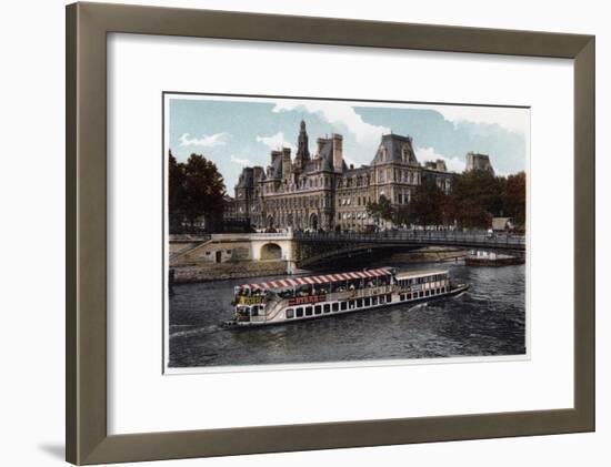 Hotel De Ville, Paris, C1900-null-Framed Giclee Print