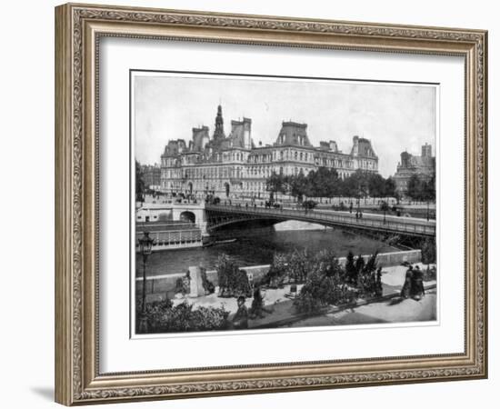 Hotel De Ville, Paris, Late 19th Century-John L Stoddard-Framed Giclee Print