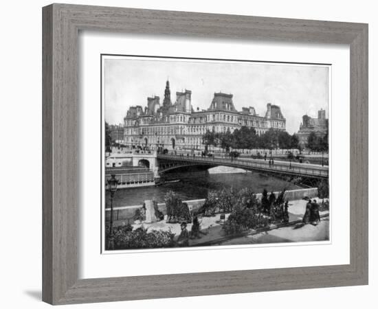 Hotel De Ville, Paris, Late 19th Century-John L Stoddard-Framed Giclee Print