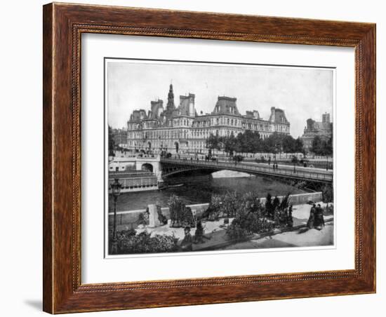 Hotel De Ville, Paris, Late 19th Century-John L Stoddard-Framed Giclee Print