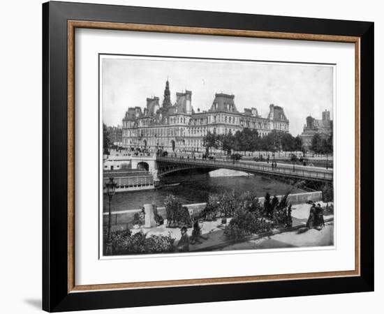 Hotel De Ville, Paris, Late 19th Century-John L Stoddard-Framed Giclee Print