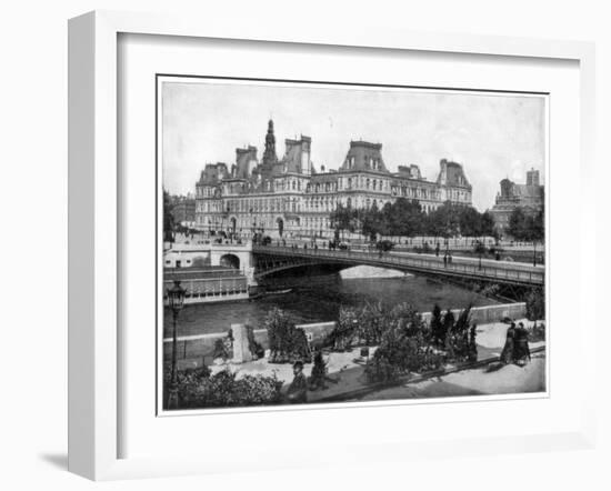 Hotel De Ville, Paris, Late 19th Century-John L Stoddard-Framed Giclee Print