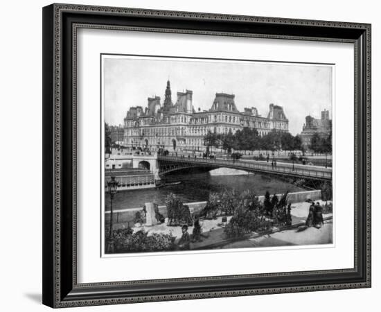 Hotel De Ville, Paris, Late 19th Century-John L Stoddard-Framed Giclee Print