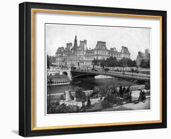 Hotel De Ville, Paris, Late 19th Century-John L Stoddard-Framed Giclee Print