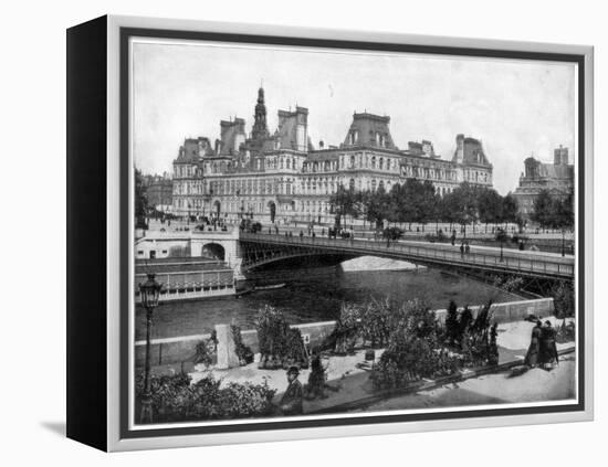 Hotel De Ville, Paris, Late 19th Century-John L Stoddard-Framed Premier Image Canvas