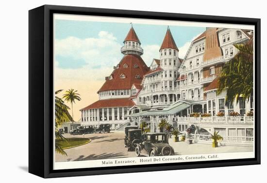 Hotel del Coronado, San Diego, California-null-Framed Stretched Canvas