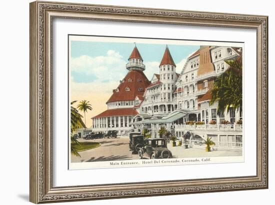 Hotel del Coronado, San Diego, California-null-Framed Art Print