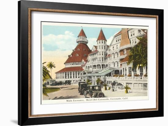 Hotel del Coronado, San Diego, California-null-Framed Art Print