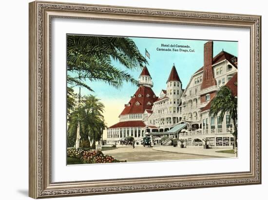 Hotel del Coronado, San Diego, California-null-Framed Art Print