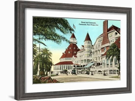 Hotel del Coronado, San Diego, California-null-Framed Art Print