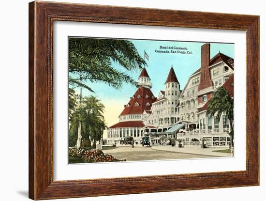 Hotel del Coronado, San Diego, California-null-Framed Art Print