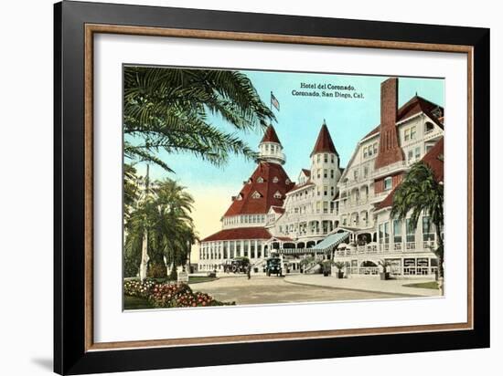 Hotel del Coronado, San Diego, California-null-Framed Art Print