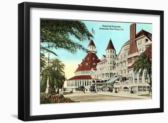 Hotel del Coronado, San Diego, California-null-Framed Art Print