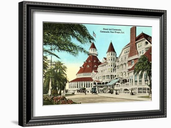 Hotel del Coronado, San Diego, California-null-Framed Art Print