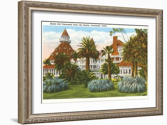 Hotel del Coronado, San Diego, California-null-Framed Art Print