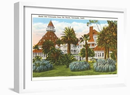 Hotel del Coronado, San Diego, California-null-Framed Art Print