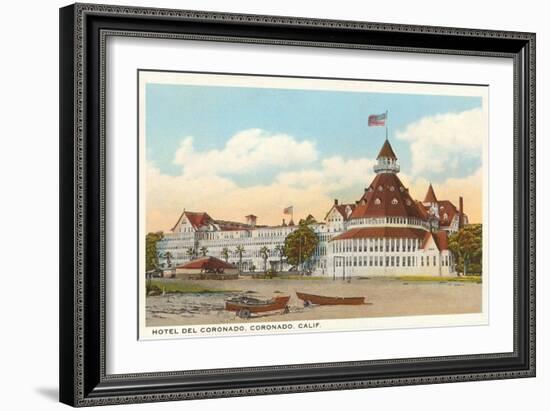 Hotel del Coronado, San Diego, California-null-Framed Art Print