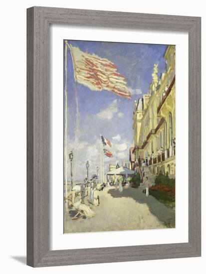 Hotel Des Roches Noires in Trouville, 1870-Claude Monet-Framed Giclee Print