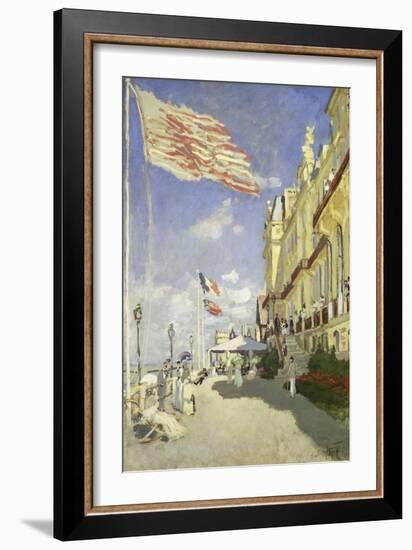 Hotel Des Roches Noires in Trouville, 1870-Claude Monet-Framed Giclee Print