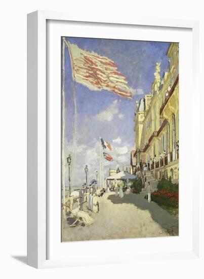 Hotel Des Roches Noires in Trouville, 1870-Claude Monet-Framed Giclee Print