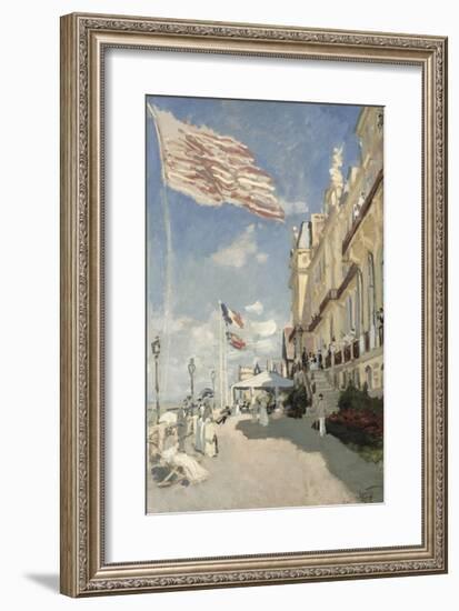 Hotel des Roches Noires, Trouville, 1870-Claude Monet-Framed Premium Giclee Print