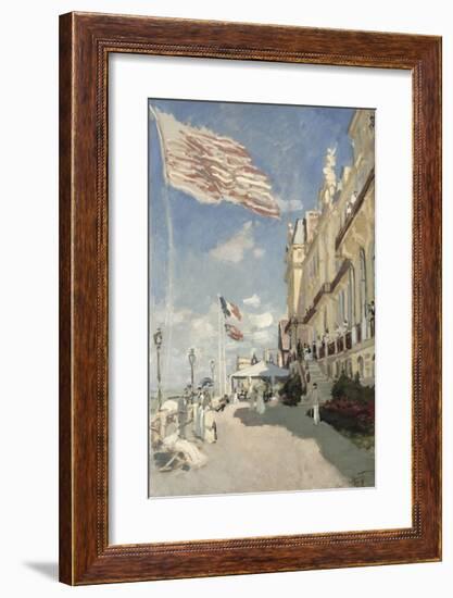 Hotel des Roches Noires, Trouville, 1870-Claude Monet-Framed Premium Giclee Print