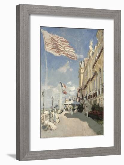 Hotel des Roches Noires, Trouville, 1870-Claude Monet-Framed Premium Giclee Print