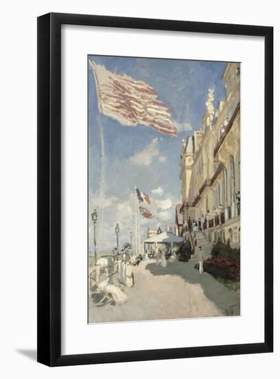 Hotel des Roches Noires, Trouville, 1870-Claude Monet-Framed Premium Giclee Print