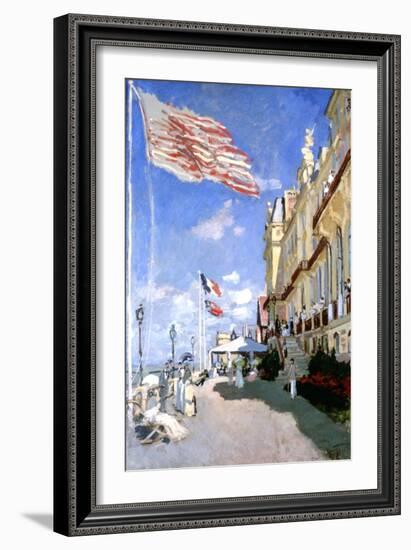 Hotel Des Roches Noires, Trouville, 1870-Claude Monet-Framed Giclee Print