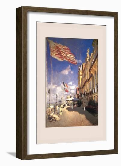 Hotel Des Roches Noires, Trouville-Claude Monet-Framed Art Print