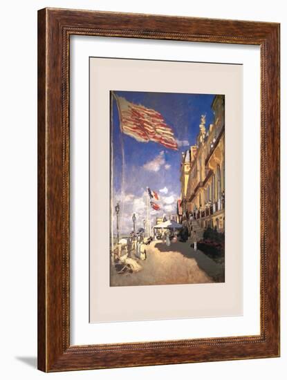 Hotel Des Roches Noires, Trouville-Claude Monet-Framed Art Print