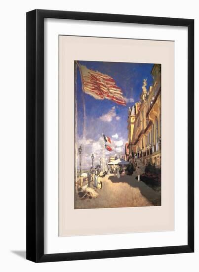 Hotel Des Roches Noires, Trouville-Claude Monet-Framed Art Print