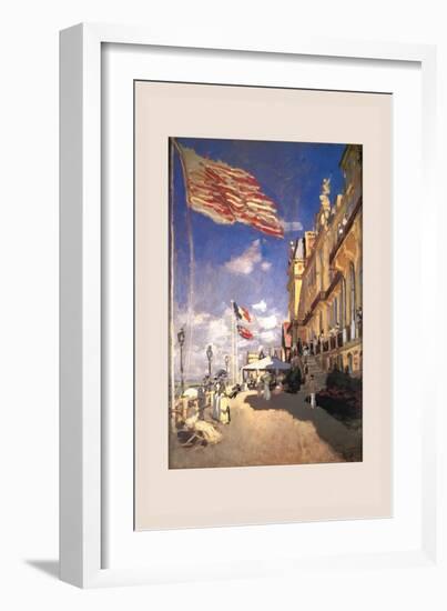 Hotel Des Roches Noires, Trouville-Claude Monet-Framed Art Print