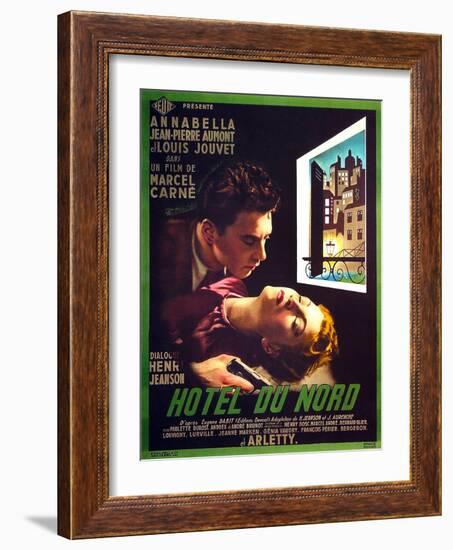 HOTEL DU NORD, French poster art, from top: Jean-Pierre Aumont, Annabella, 1938-null-Framed Art Print
