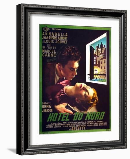 HOTEL DU NORD, French poster art, from top: Jean-Pierre Aumont, Annabella, 1938-null-Framed Art Print