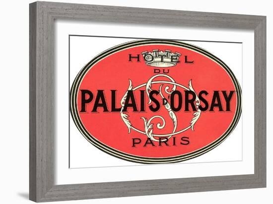 Hotel Du Palais D'Orsay-null-Framed Art Print