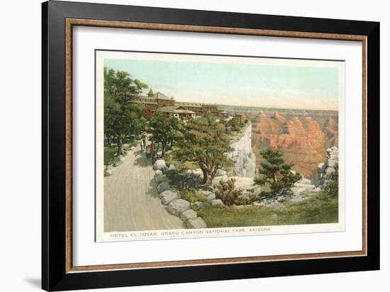 Hotel El Tovar, Grand Canyon-null-Framed Art Print