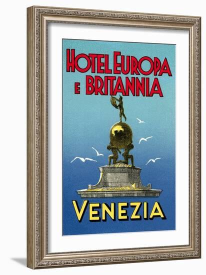 Hotel Europa E Britannia, Venice-null-Framed Art Print