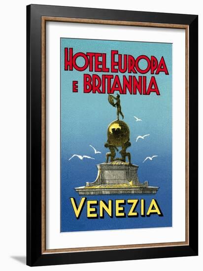 Hotel Europa E Britannia, Venice-null-Framed Art Print