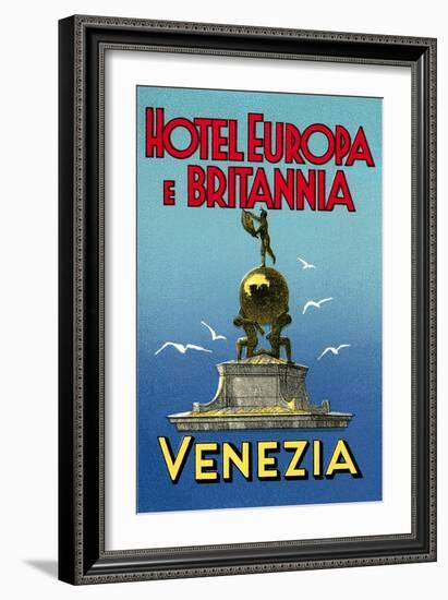 Hotel Europa E Britannia, Venice-null-Framed Art Print