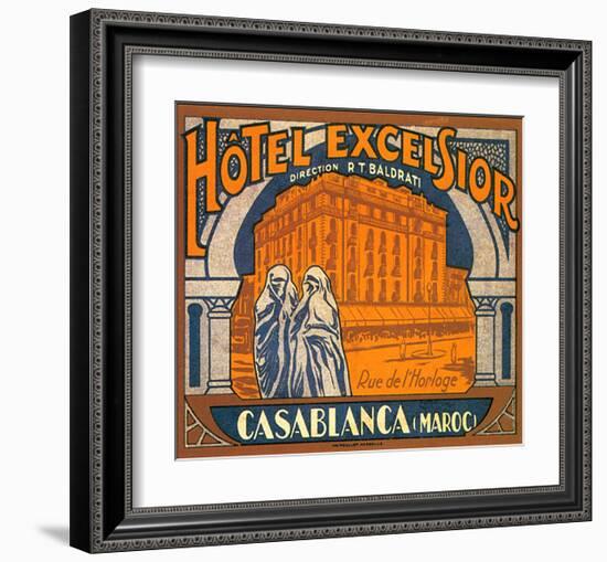 Hotel Excelsior, Casablanca, Maroc-null-Framed Art Print