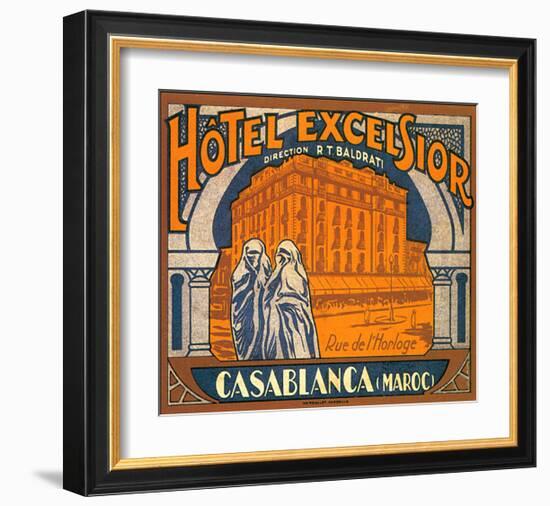 Hotel Excelsior, Casablanca, Maroc-null-Framed Art Print