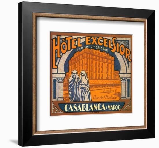 Hotel Excelsior, Casablanca, Maroc-null-Framed Art Print