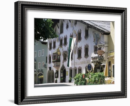 Hotel Exterior, Kitzbuhel, Tirol (Tyrol), Austria-G Richardson-Framed Photographic Print