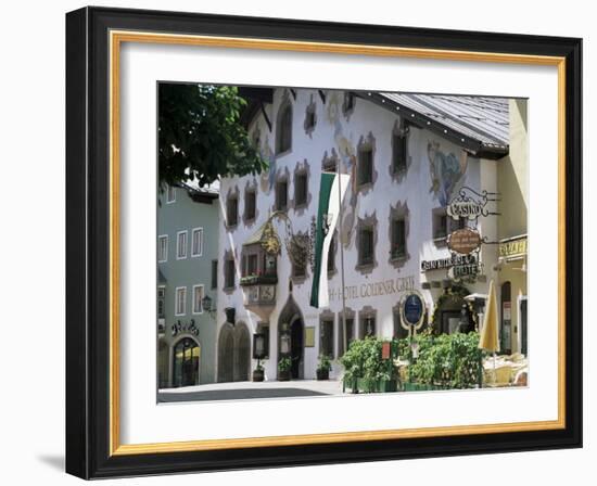 Hotel Exterior, Kitzbuhel, Tirol (Tyrol), Austria-G Richardson-Framed Photographic Print