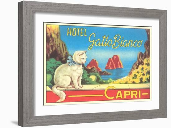 Hotel Gatto Bianco-null-Framed Premium Giclee Print