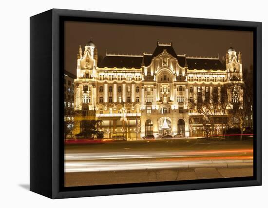 Hotel Gresham Palace, Roosevelt Ter, Budapest, Hungary, Europe-Stuart Black-Framed Premier Image Canvas