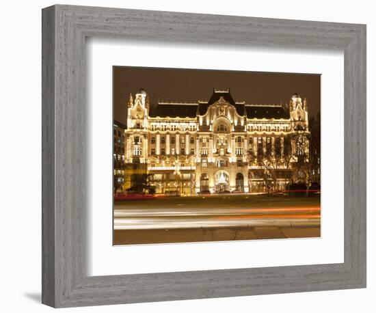 Hotel Gresham Palace, Roosevelt Ter, Budapest, Hungary, Europe-Stuart Black-Framed Photographic Print