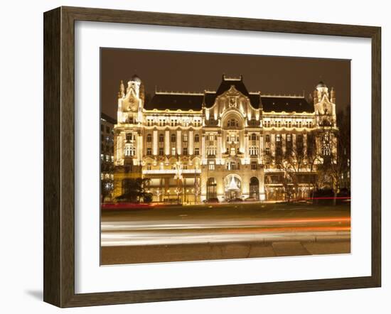 Hotel Gresham Palace, Roosevelt Ter, Budapest, Hungary, Europe-Stuart Black-Framed Photographic Print